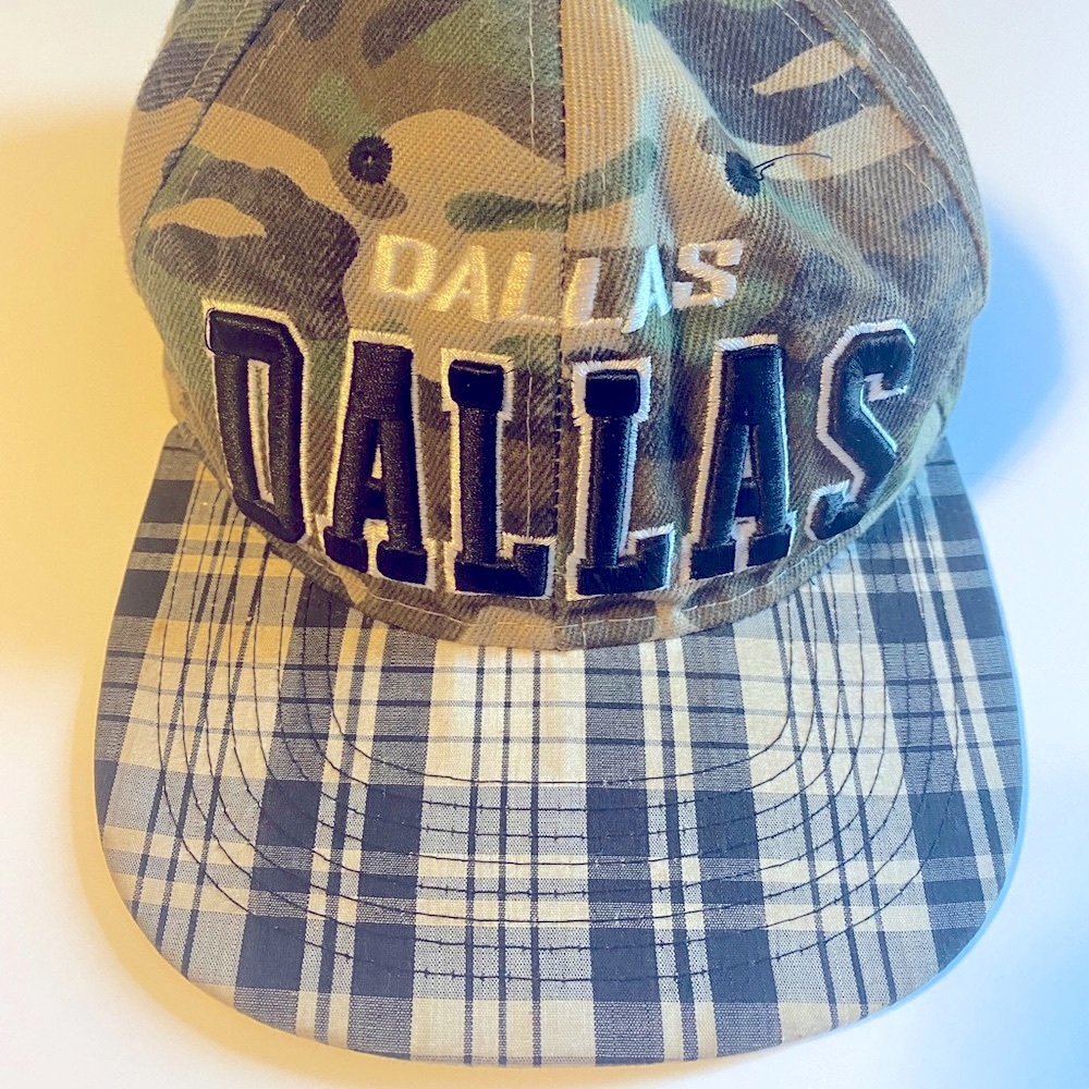 Dallas camo snapback cap